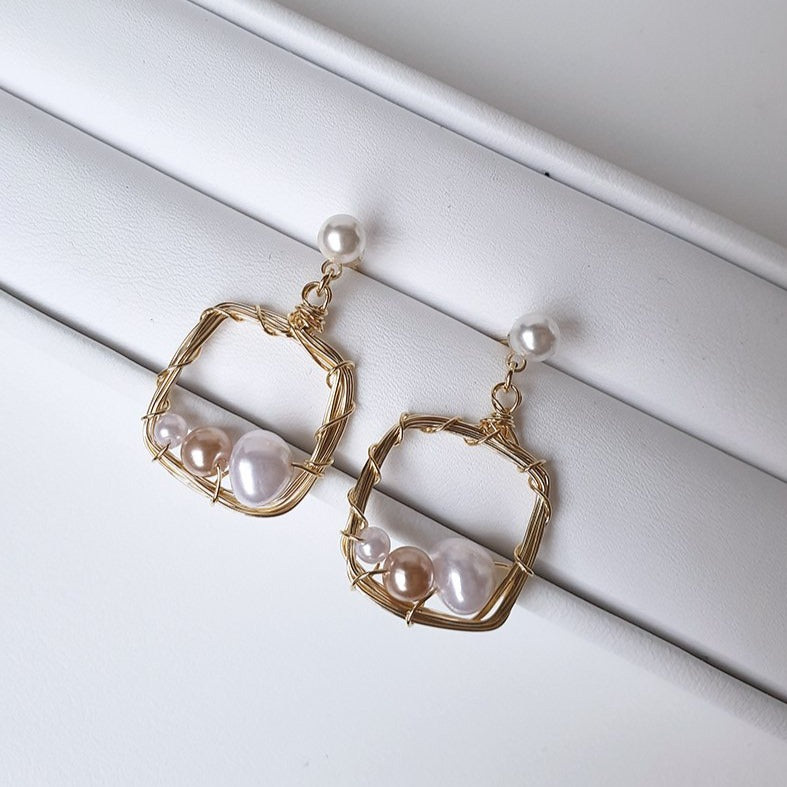 Devona Square Drop Earrings