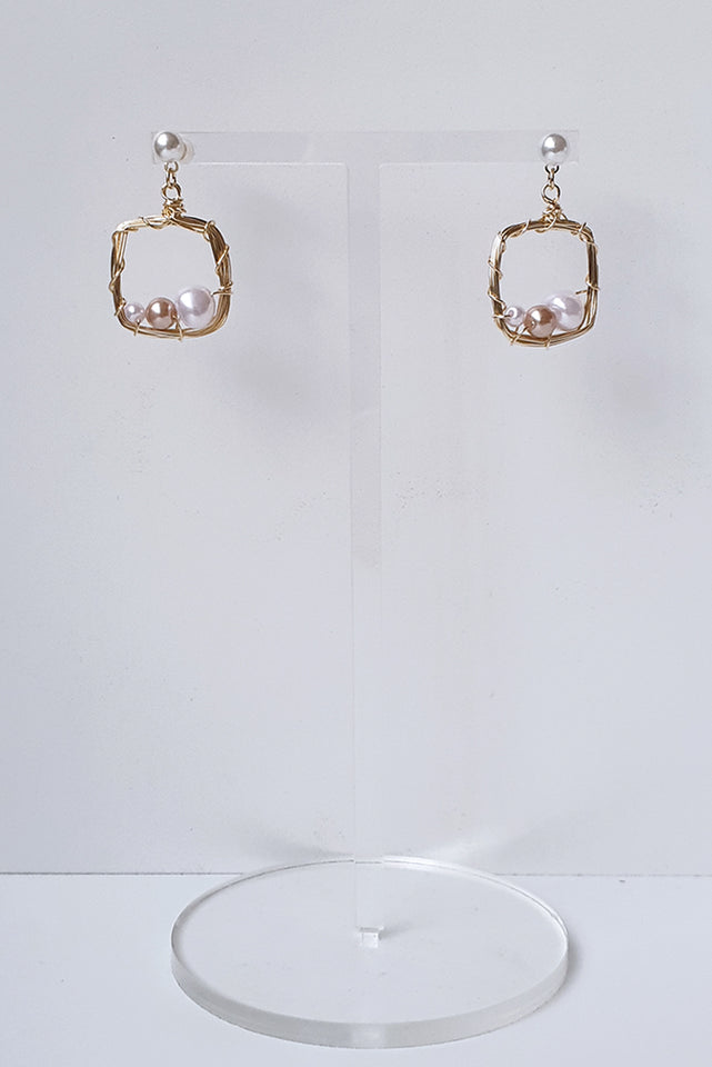 Devona Square Drop Earrings