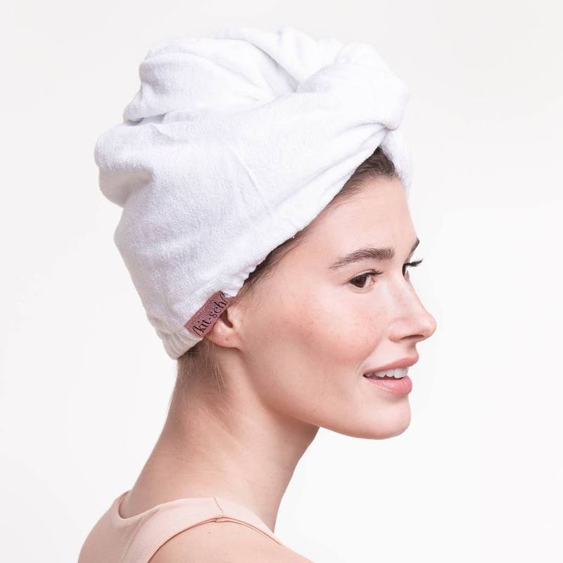 Microfiber Hair Towel - White