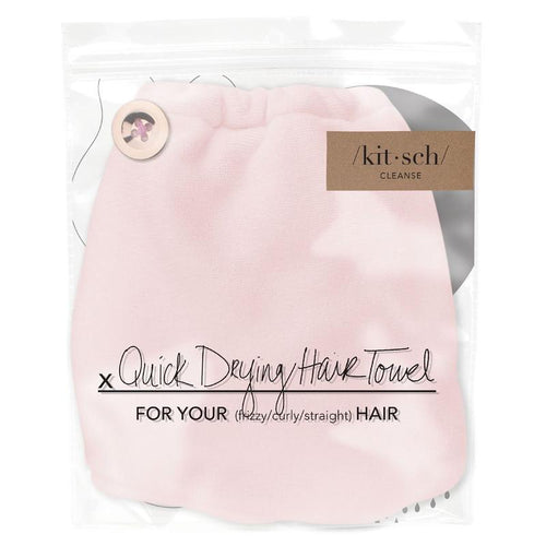 Blush Microfiber Hair Towel