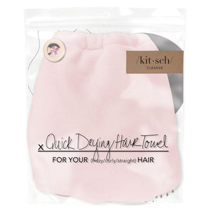 Blush Microfiber Hair Towel