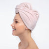 Blush Microfiber Hair Towel