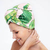 Microfiber Hair Towel - Palm Print