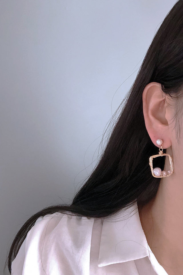 Devona Square Drop Earrings