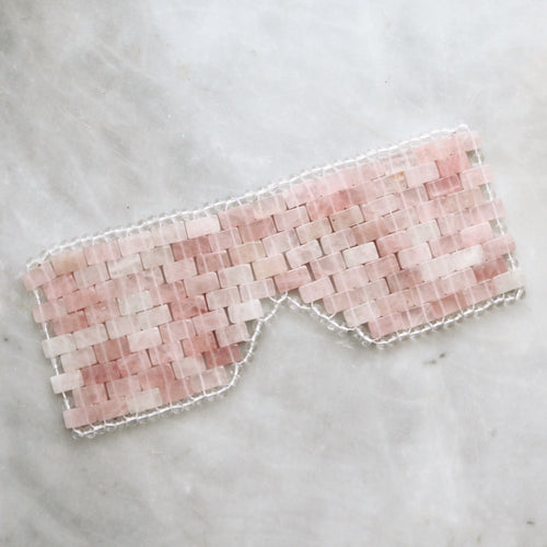 rose quartz eye mask