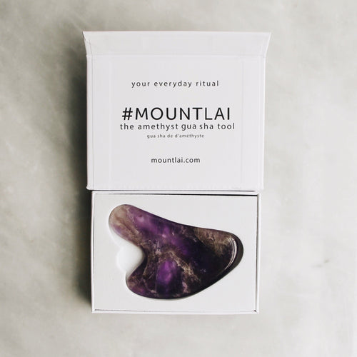 amethyst gua sha