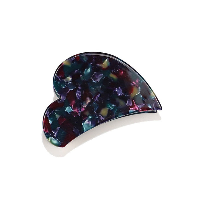 Heart Hair Claw Clip-purple