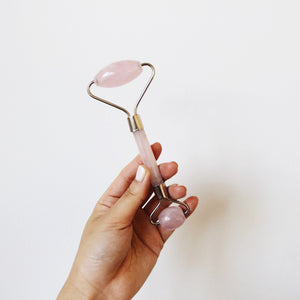 rose quartz facial roller