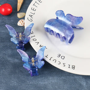 Butterfly Hair Claw Clips -violet