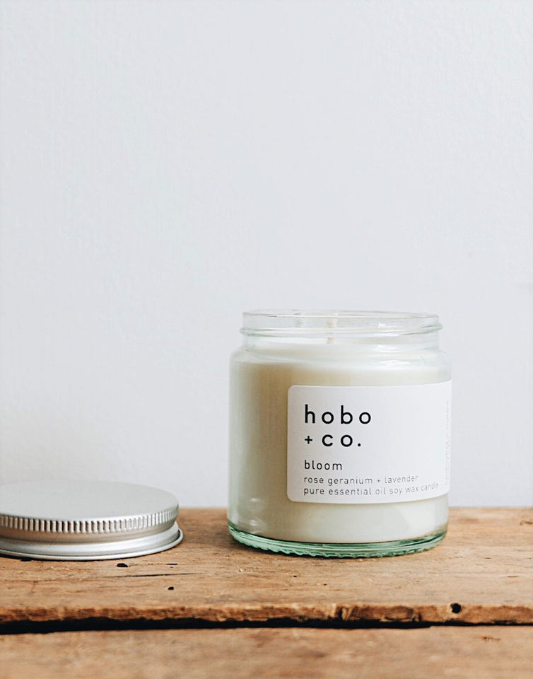 Hobo & Co small Essential oil candle Bloom 120ml jar