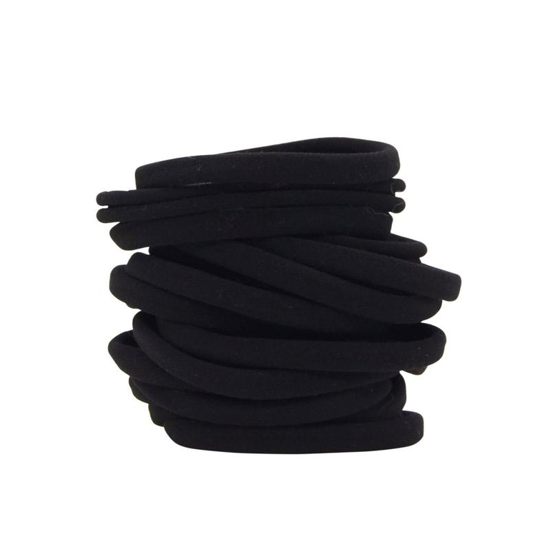 Eco-Friendly Nylon Elastics 20pc set - Black