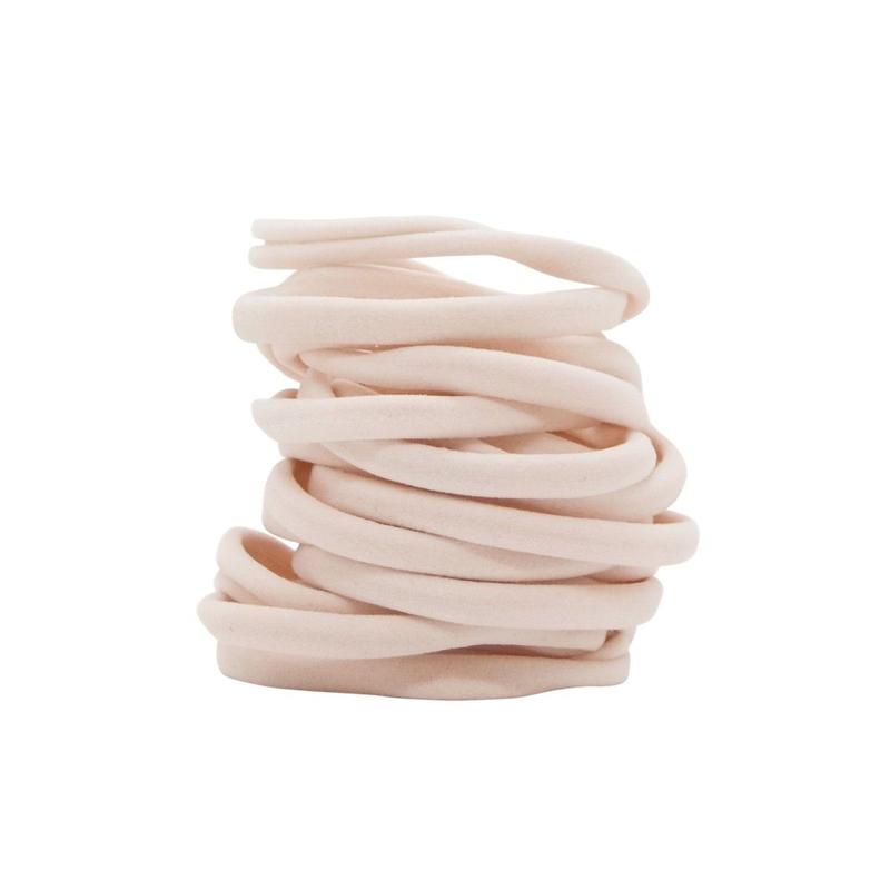 Eco-Friendly Nylon Elastics 20pc set - Blush