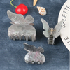 Butterfly Hair Claw Clips -Gray