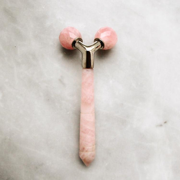 Rose Quartz Tension Melting Massager for Face & Neck