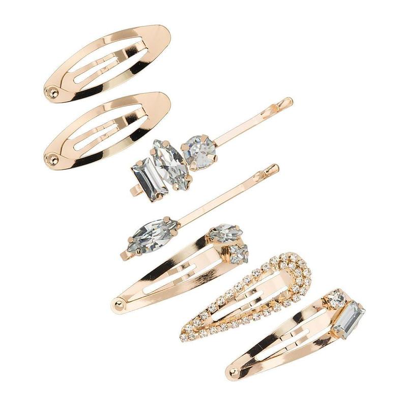 Micro Stackable Snap Clips 7pc set - Gold