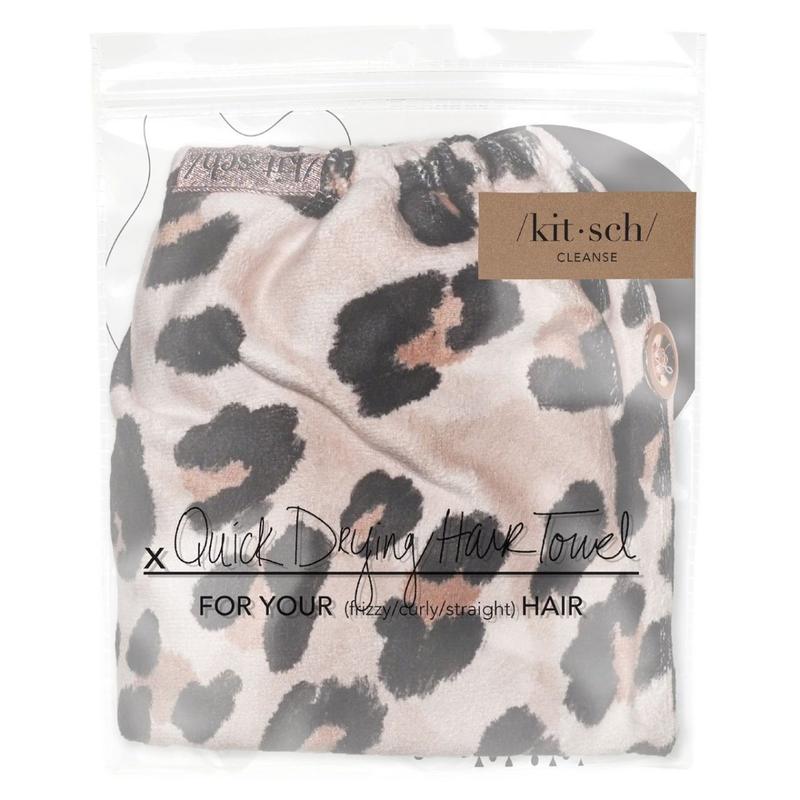 Microfiber Hair Towel - Leopard