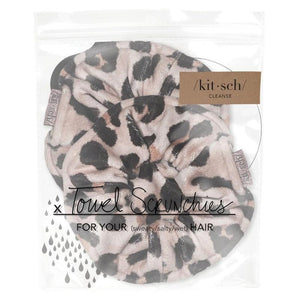 Patented Microfiber Towel Scrunchies - Leopard