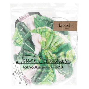 Patented Microfiber Towel Scrunchies - Palm Print