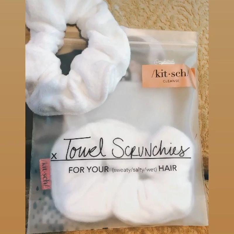 Patented Microfiber Towel Scrunchies - White