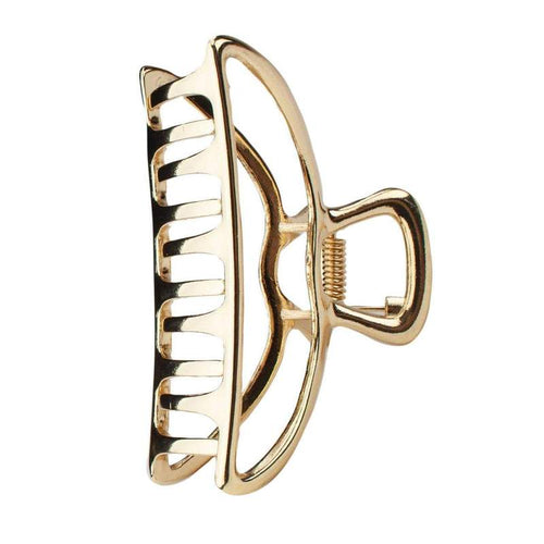 Open Shape Claw Clip Gold