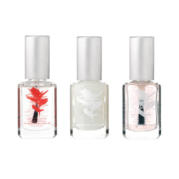 Trio of Vegan Nail Care Treatments.