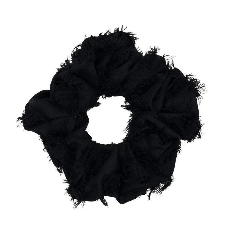 Brunch Scrunchie - Frayed Black